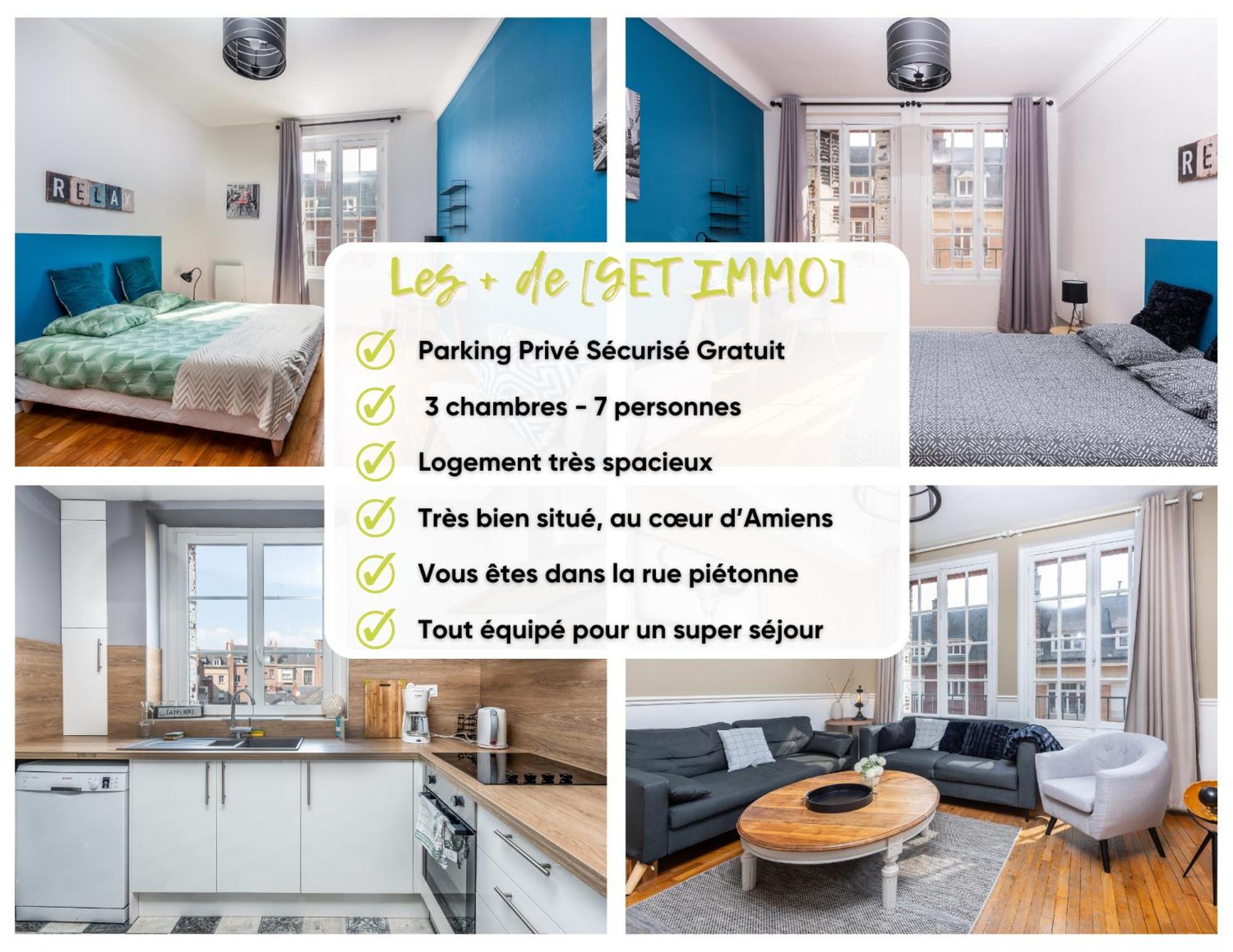Magnifique 3 Chambres - Parking - Hyper Centre - Gare Αμιάν Εξωτερικό φωτογραφία